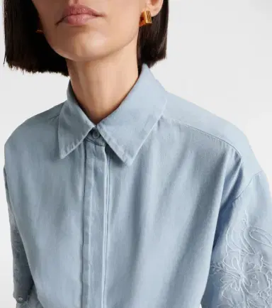 Zimmermann Daylight broderie anglaise denim shirt | Thumbnail 3 Zimmermann Daylight broderie anglaise denim shirt | Thumbnail 3