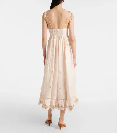 Zimmermann Patience floral linen midi dress | Thumbnail 4 Zimmermann Patience floral linen midi dress | Thumbnail 4