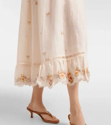 Zimmermann Patience floral linen midi dress | Thumbnail 5 Zimmermann Patience floral linen midi dress | Thumbnail 5