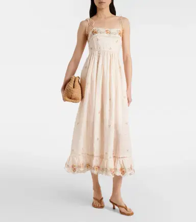 Zimmermann Patience floral linen midi dress | Thumbnail 6 Zimmermann Patience floral linen midi dress | Thumbnail 6