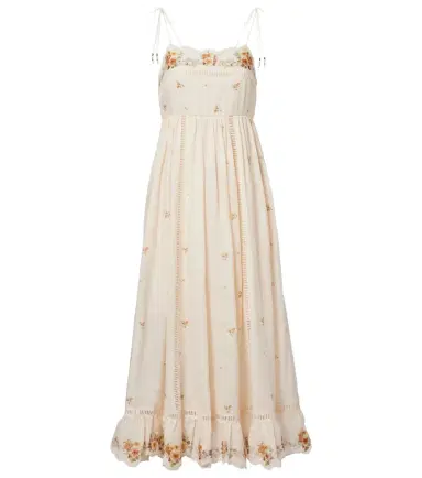 Zimmermann Patience floral linen midi dress | Thumbnail 1 Zimmermann Patience floral linen midi dress | Thumbnail 1
