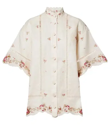 Zimmermann Patience floral linen shirt | Thumbnail 1 Zimmermann Patience floral linen shirt | Thumbnail 1