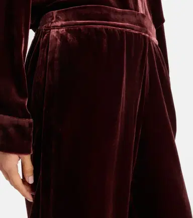 Asceno London velvet pajama pants | Thumbnail 4 Asceno London velvet pajama pants | Thumbnail 4