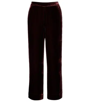 Asceno London velvet pajama pants | Thumbnail 1 Asceno London velvet pajama pants | Thumbnail 1
