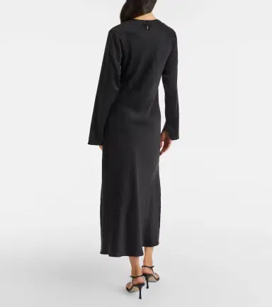 Asceno Salina silk charmeuse maxi dress | Thumbnail 5 Asceno Salina silk charmeuse maxi dress | Thumbnail 5