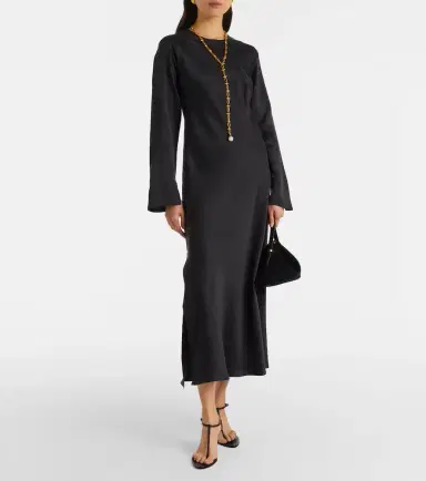 Asceno Salina silk charmeuse maxi dress | Thumbnail 7 Asceno Salina silk charmeuse maxi dress | Thumbnail 7