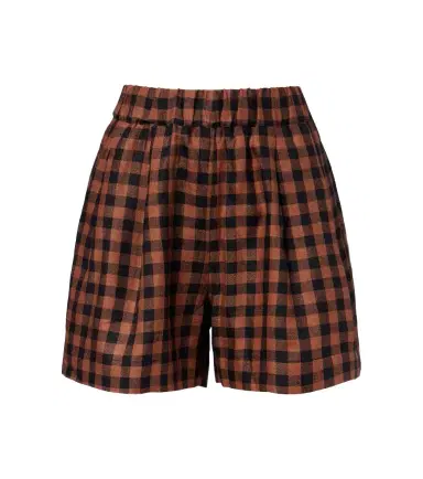 Asceno Checked linen shorts | Thumbnail 1 Asceno Checked linen shorts | Thumbnail 1