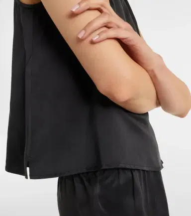 Asceno Sofia silk charmeuse tank top | Thumbnail 3 Asceno Sofia silk charmeuse tank top | Thumbnail 3