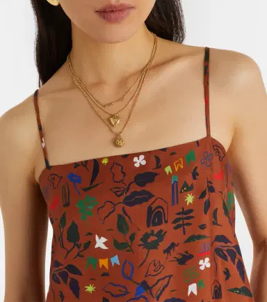ASCENO Melfi printed silk twill midi dress | Thumbnail 6 ASCENO Melfi printed silk twill midi dress | Thumbnail 6