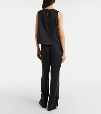 ASCENO Loreto silk charmeuse wide-leg pants | Thumbnail 3 ASCENO Loreto silk charmeuse wide-leg pants | Thumbnail 3