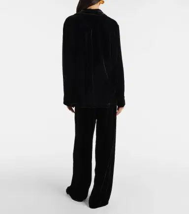 Asceno Austin velvet wide-leg pants | Thumbnail 6 Asceno Austin velvet wide-leg pants | Thumbnail 6