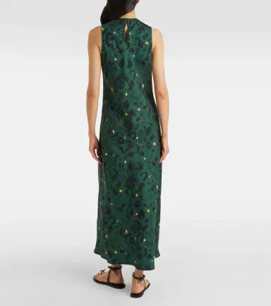 Asceno Valencia printed silk charmeuse maxi dress | Thumbnail 4 Asceno Valencia printed silk charmeuse maxi dress | Thumbnail 4