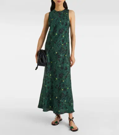 Asceno Valencia printed silk charmeuse maxi dress | Thumbnail 6 Asceno Valencia printed silk charmeuse maxi dress | Thumbnail 6