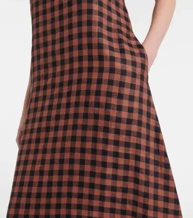 Asceno Tallin gingham linen maxi dress | Thumbnail 2 Asceno Tallin gingham linen maxi dress | Thumbnail 2