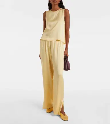 Asceno Loreto silk charmeuse wide-leg pants | Thumbnail 5 Asceno Loreto silk charmeuse wide-leg pants | Thumbnail 5