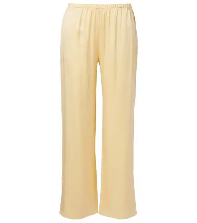 Loreto silk charmeuse wide-leg pants Loreto silk charmeuse wide-leg pants