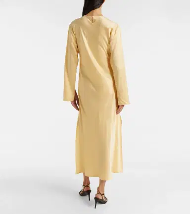 ASCENO Salina silk charmeuse midi dress | Thumbnail 8 ASCENO Salina silk charmeuse midi dress | Thumbnail 8