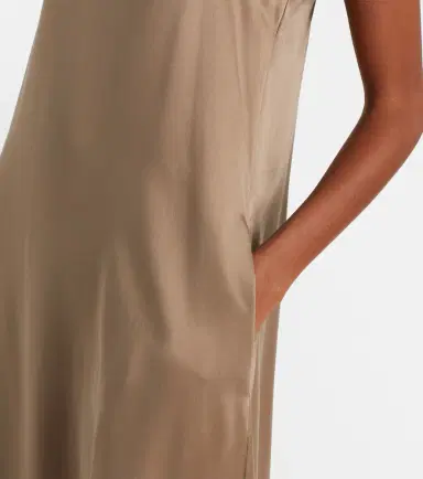 Asceno Melfi silk twill maxi dress | Thumbnail 3 Asceno Melfi silk twill maxi dress | Thumbnail 3