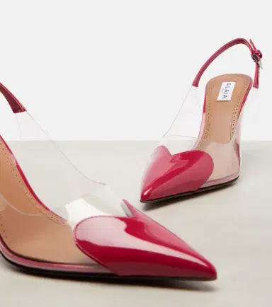 Alaïa Alaïa Le Caur 90 patent leather slingback pumps | Thumbnail 2 Alaïa Alaïa Le Caur 90 patent leather slingback pumps | Thumbnail 2
