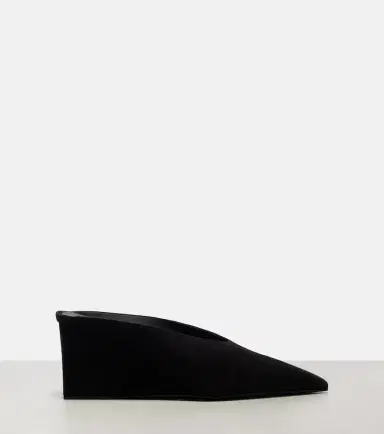 Alaïa Alaïa Cube 75 suede wedge mules | Thumbnail 4 Alaïa Alaïa Cube 75 suede wedge mules | Thumbnail 4