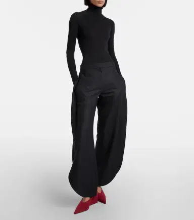 Alaïa Alaïa Cube 75 suede wedge mules | Thumbnail 5 Alaïa Alaïa Cube 75 suede wedge mules | Thumbnail 5
