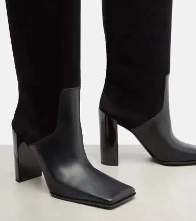 Alaïa Alaïa 90 leather and suede knee-high boots | Thumbnail 2 Alaïa Alaïa 90 leather and suede knee-high boots | Thumbnail 2