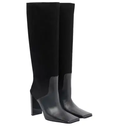 Alaïa Alaïa 90 leather and suede knee-high boots | Thumbnail 1 Alaïa Alaïa 90 leather and suede knee-high boots | Thumbnail 1