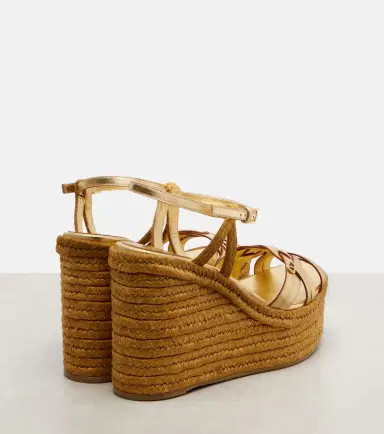 Valentino Garavani VLogo leather espadrille wedges | Thumbnail 2 Valentino Garavani VLogo leather espadrille wedges | Thumbnail 2
