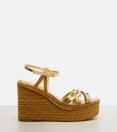 Valentino Garavani VLogo leather espadrille wedges | Thumbnail 3 Valentino Garavani VLogo leather espadrille wedges | Thumbnail 3