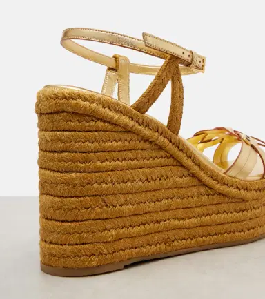 Valentino Garavani VLogo leather espadrille wedges | Thumbnail 4 Valentino Garavani VLogo leather espadrille wedges | Thumbnail 4