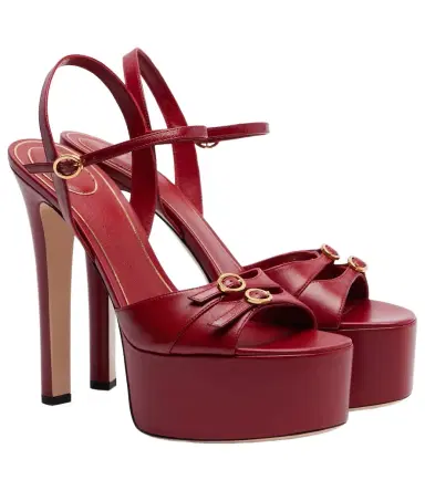 Valentino Garavani Crasher 145 leather platform sandals | Thumbnail 1 Valentino Garavani Crasher 145 leather platform sandals | Thumbnail 1