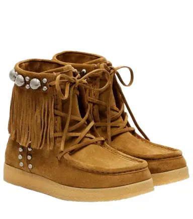 Valentino Garavani Nellcôte studded suede ankle boots | Thumbnail 1 Valentino Garavani Nellcôte studded suede ankle boots | Thumbnail 1