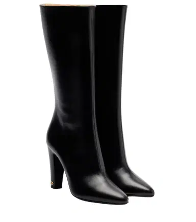 Valentino Garavani Hotty 100 leather knee-high boots | Thumbnail 1 Valentino Garavani Hotty 100 leather knee-high boots | Thumbnail 1