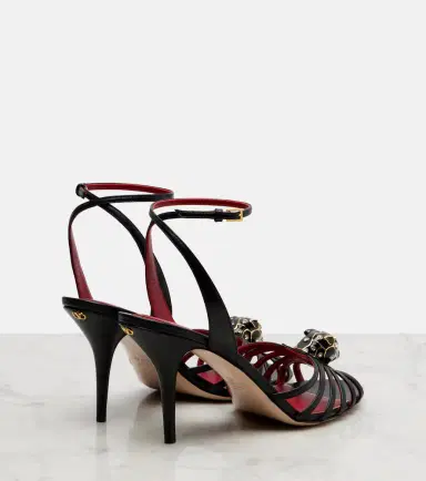 Valentino Garavani Pas De Chat 85 embellished leather sandals | Thumbnail 2 Valentino Garavani Pas De Chat 85 embellished leather sandals | Thumbnail 2