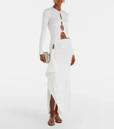 Christopher Esber Cutout ribbed-knit jersey top | Thumbnail 2 Christopher Esber Cutout ribbed-knit jersey top | Thumbnail 2