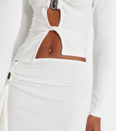 Christopher Esber Cutout ribbed-knit jersey top | Thumbnail 4 Christopher Esber Cutout ribbed-knit jersey top | Thumbnail 4