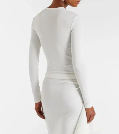 Christopher Esber Cutout ribbed-knit jersey top | Thumbnail 6 Christopher Esber Cutout ribbed-knit jersey top | Thumbnail 6