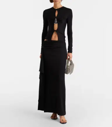 Christopher Esber Asymmetric draped jersey maxi skirt | Thumbnail 3 Christopher Esber Asymmetric draped jersey maxi skirt | Thumbnail 3