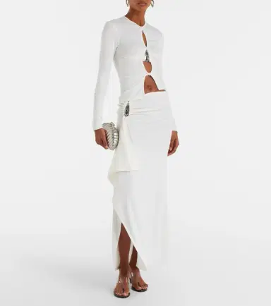 Christopher Esber Ribbed-knit draped maxi skirt | Thumbnail 5 Christopher Esber Ribbed-knit draped maxi skirt | Thumbnail 5
