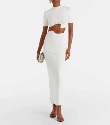 Christopher Esber Maparadita jersey midi skirt | Thumbnail 3 Christopher Esber Maparadita jersey midi skirt | Thumbnail 3