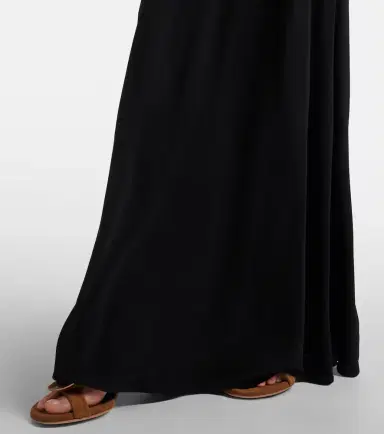 Christopher Esber Contour cutout suede-trimmed jersey gown | Thumbnail 2 Christopher Esber Contour cutout suede-trimmed jersey gown | Thumbnail 2