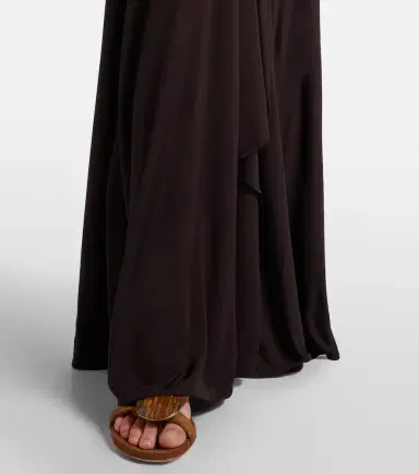 Christopher Esber Stone Pin draped jersey maxi dress | Thumbnail 4 Christopher Esber Stone Pin draped jersey maxi dress | Thumbnail 4