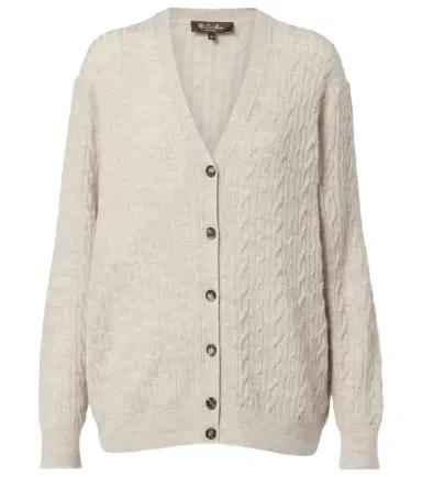 Loro Piana Walnut wool, cashmere, and silk cardigan | Thumbnail 1 Loro Piana Walnut wool, cashmere, and silk cardigan | Thumbnail 1