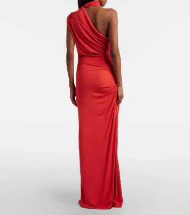 Christopher Esber Cutout draped one-shoulder gown | Thumbnail 3 Christopher Esber Cutout draped one-shoulder gown | Thumbnail 3