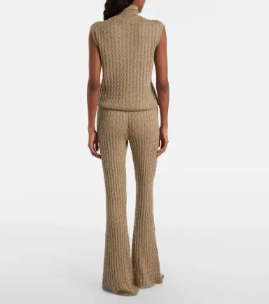 Loro Piana Bihar cashmere-blend flared pants | Thumbnail 5 Loro Piana Bihar cashmere-blend flared pants | Thumbnail 5