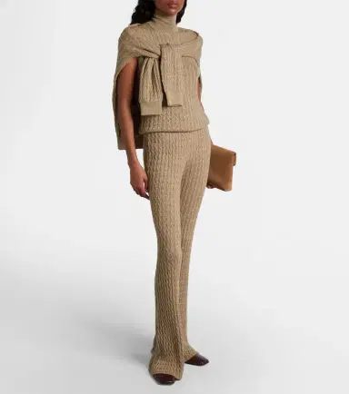 Loro Piana Bihar cashmere-blend flared pants | Thumbnail 6 Loro Piana Bihar cashmere-blend flared pants | Thumbnail 6