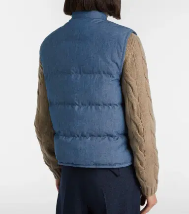 Loro Piana Kris cotton chambray puffer jacket | Thumbnail 2 Loro Piana Kris cotton chambray puffer jacket | Thumbnail 2