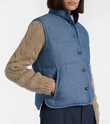 Loro Piana Kris cotton chambray puffer jacket | Thumbnail 3 Loro Piana Kris cotton chambray puffer jacket | Thumbnail 3