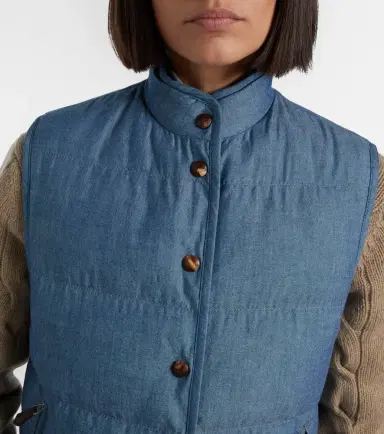 Loro Piana Kris cotton chambray puffer jacket | Thumbnail 5 Loro Piana Kris cotton chambray puffer jacket | Thumbnail 5
