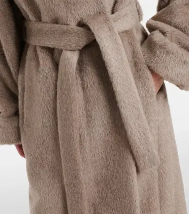 Loro Piana Maria alpaca and wool wrap coat | Thumbnail 3 Loro Piana Maria alpaca and wool wrap coat | Thumbnail 3